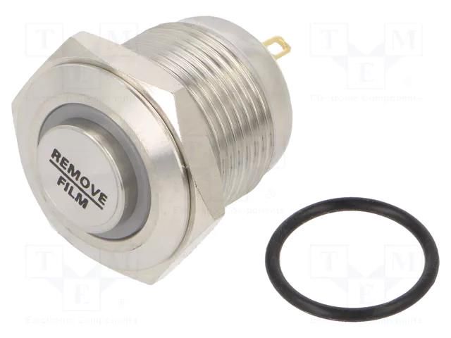 Switch: vandal resistant; Pos: 2; SPST-NO; 2A/48VDC; IP65; OFF-(ON) E-SWITCH PV6H240SS-331