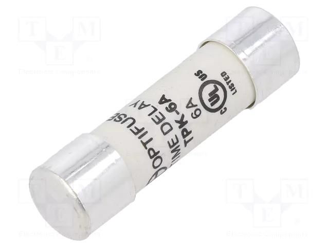 Fuse: fuse; 6A; 500VAC; time-lag; cylindrical,industrial OPTIFUSE TPK-6A
