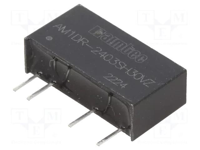 Converter: DC/DC; 1W; Uin: 22.8÷25.2VDC; Uout: 3.3VDC; Iout: 250mA AIMTEC AM1DR-2403SH30VZ