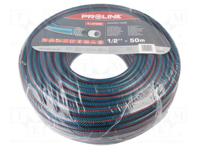 Garden hose; 50m; PVC; 4 layers; 1/2"; Resistance to: UV rays PROLINE PRE-99415