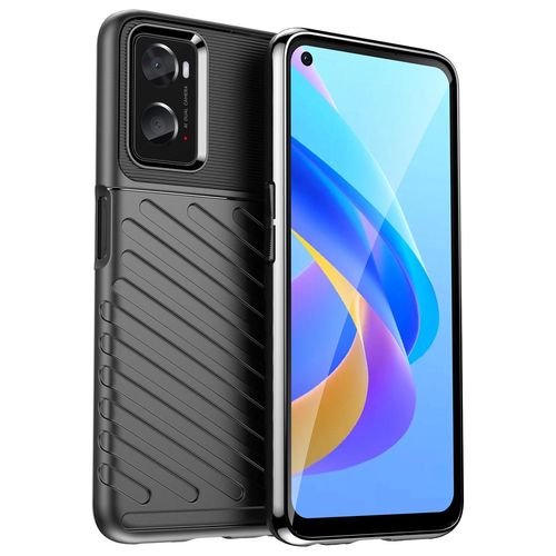 Thunder Case flexible armored cover for Oppo A76 / Oppo A36 / Realme 9i black, Hurtel 5907769341335 5907769341335