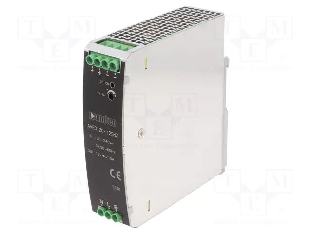 Power supply: switching; for DIN rail; 120W; 12VDC; 10A; 90÷264VAC AIMTEC AMED120-12SNZ