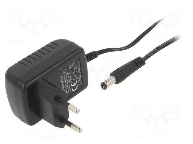 Power supply: switching; mains,plug-in; 12VDC; 1A; 12W; 83.3% ESPE E1212W2E-ES-2155S