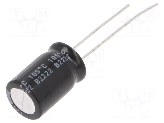 Capacitor: electrolytic; low ESR; THT; 470uF; 25VDC; Ø10x16mm; ±20% NICHICON UHE1E471MPD6TD
