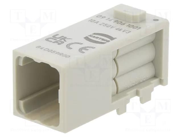 Connector: HDC; module; male; Han-Modular® Domino; PIN: 6 HARTING 09149061001