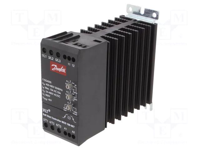 Module: softstart; Usup: 400÷480VAC; for DIN rail mounting; 7.5kW DANFOSS 175G4005