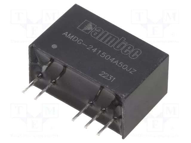 Converter: DC/DC; 2.28W; Uin: 21.6÷26.4VDC; Uout: 15VDC; Iout: 120mA AIMTEC AMDG-241504A50JZ