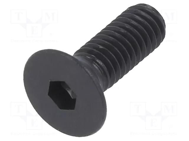 Screw; M4x12; 0.7; Head: countersunk; hex key; HEX 2.5mm; steel BOSSARD B4X12/BN20
