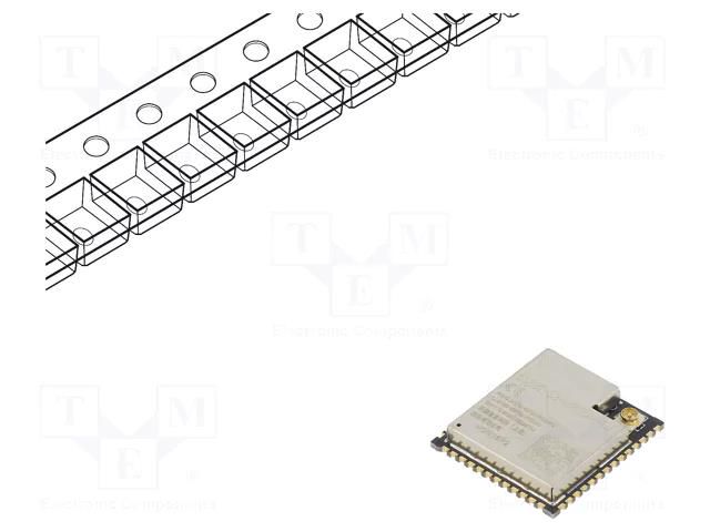 Module: IoT; Bluetooth Low Energy,WiFi; external; SMD; Cores: 2 ESPRESSIF ESP32S3-WRM1U-16R2