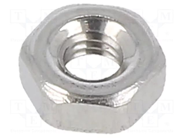 Nut; hexagonal; M2,5; 0.45; A2 stainless steel; H: 2mm; 5mm; DIN 934 KRAFTBERG M2.5/D934-A2