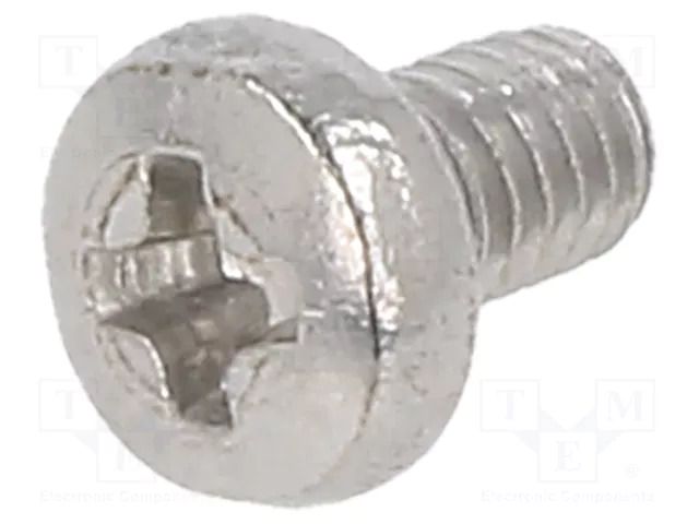 Screw; M2.5x4; 0.45; Head: cheese head; Phillips; DIN 7985 KRAFTBERG M2.5X4/D7985-A2