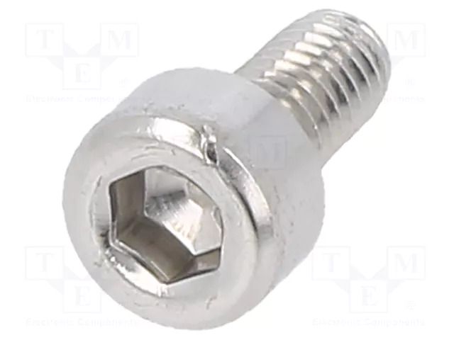 Screw; M3x6; 0.5; Head: cheese head; hex key; HEX 2.5mm; DIN 912 KRAFTBERG M3X6/D912-A2