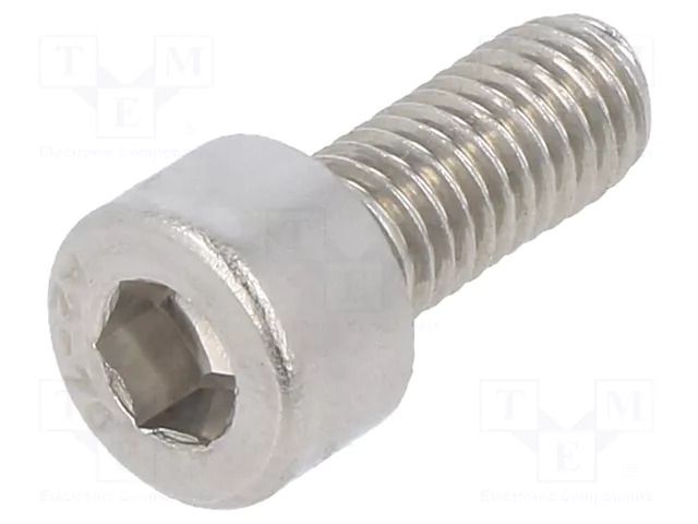 Screw; M5x12; 0.8; Head: cheese head; hex key; HEX 4mm; DIN 912 KRAFTBERG M5X12/D912-A2