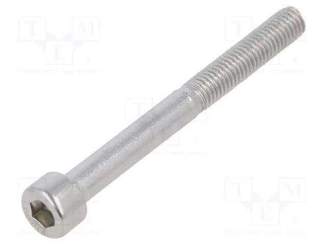 Screw; M5x50; 0.8; Head: cheese head; hex key; HEX 4mm; DIN 912 KRAFTBERG M5X50/D912-A2