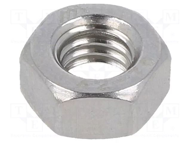 Nut; hexagonal; M6; 1; A2 stainless steel; H: 5mm; 10mm; DIN 934 KRAFTBERG M6/D934-A2
