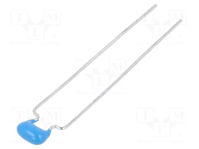 Capacitor: ceramic; 820pF; 100V; C0G (NP0); ±5%; THT; 2.5mm MURATA RDE5C2A821J0P1H03B