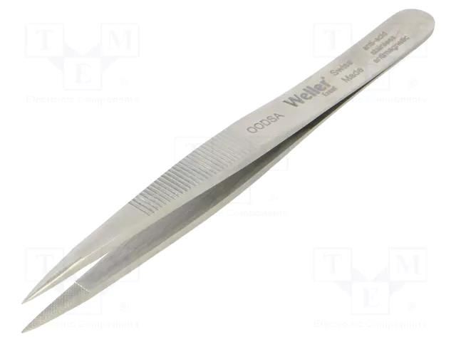 Tweezers; 120mm; for precision works; Blades: narrow WELLER WEL.OODSA