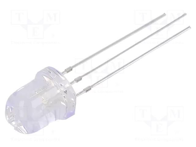 LED; red/blue; 8mm; 30°; Front: convex; 2.1÷2.6/3.1÷3.6VDC; round OPTOSUPPLY OSRBMA8131A