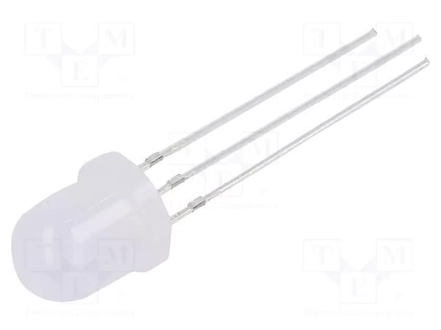 LED; red/yellow-green; 8mm; 30°; Front: convex; 2.1÷2.6/2.1÷2.6VDC OPTOSUPPLY OSRGHC8132A