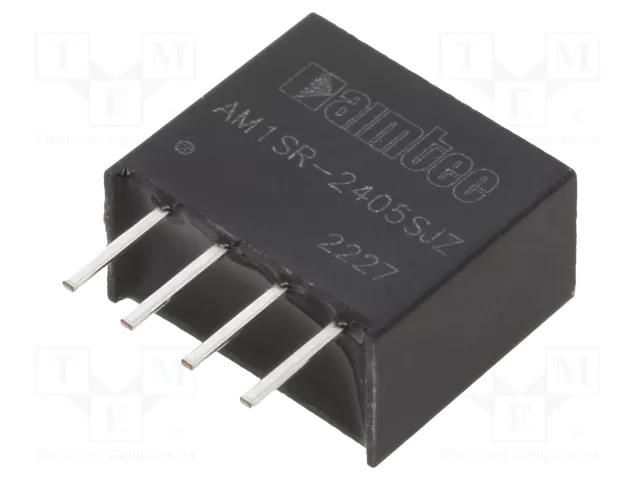Converter: DC/DC; 0.75W; Uin: 22.8÷25.2VDC; Uout: 5VDC; Iout: 150mA AIMTEC AM1SR-2405SJZ