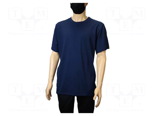 T-shirt; ESD; men's,XXL; cotton,polyester,carbon fiber; 170g/m2 EUROSTAT GROUP ERS-517324030G
