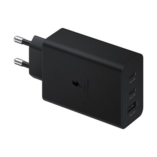 Samsung charger 2x USB Type C / USB PPS, Power Delivery PD 65W, QC 3.0, AFC, FCP black (EP-T6530NBEGEU), Samsung EP-T6530NBEGEU EP-T6530NBEGEU