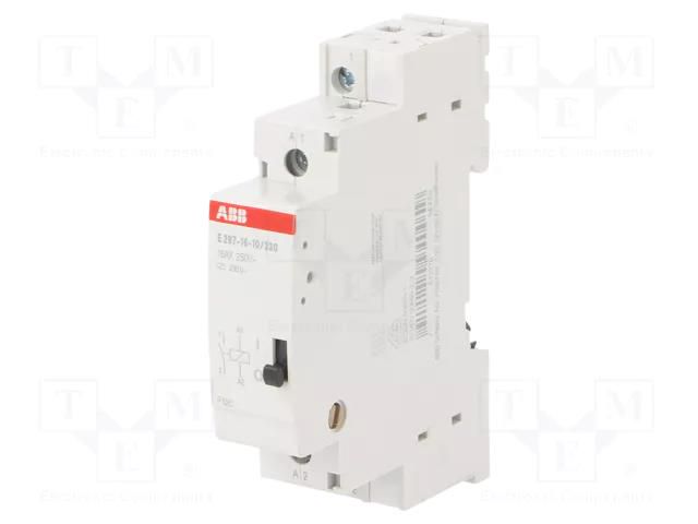 Relay: installation; monostable; NO; Ucoil: 230VAC; 18x68x85mm ABB E297-16-10/230