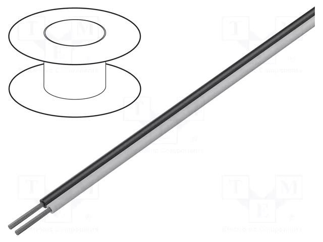 Wire: loudspeaker cable; stranded; Cu,tinned; white-black; PVC BELDEN 8460.0631000