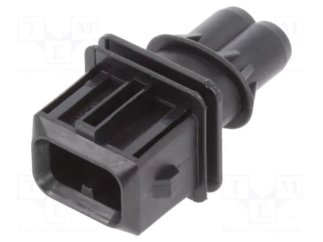 Connector: automotive; plug; male; JPT; PIN: 2; for cable; black TE Connectivity 106462-1