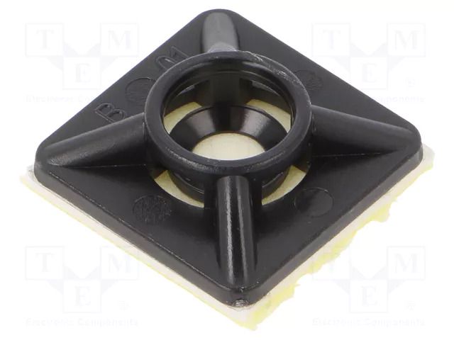 Holder; self-adhesive; polyamide; UL94V-2; black; Tie width: 3.6mm BM GROUP BMN0901