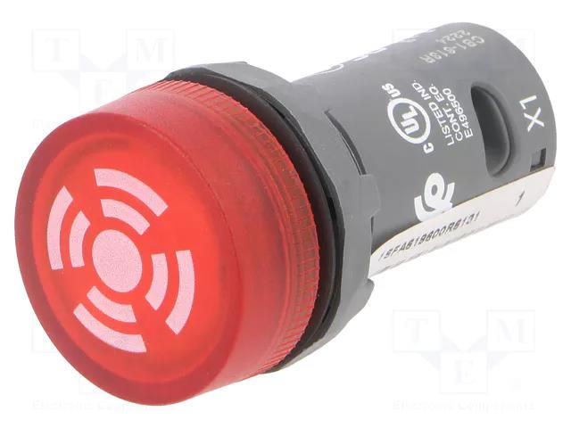 Signaller: lighting-sound; 22mm; CB1; Ø22.3mm; 230VAC; 70mA ABB CB1-613R