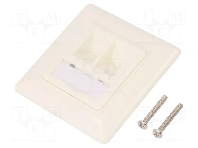 Case; socket; Keystone,unshielded; white; plaster embedded LOGILINK LOG-NK4054
