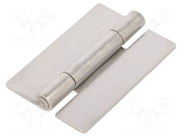 Hinge; Width: 50mm; stainless steel; H: 75mm; for welding ELESA+GANTER GN136NI50-75-A