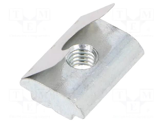 Nut; for profiles; Width of the groove: 10mm; stainless steel FATH FA-096086F