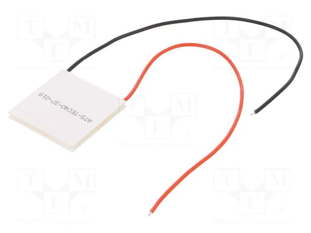 Module: Peltier; 15.4V; 6A; 40x40x3.7mm; 53.3W; ceramics; 20AWG Advanced Thermal Solutions ATS-TEC40-37-019