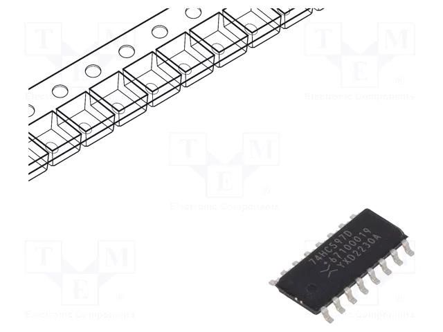 IC: digital; CMOS; SMD; SO16; 2÷6VDC; HC; -40÷125°C; reel,tape; IN: 13 NEXPERIA 74HC597D.653