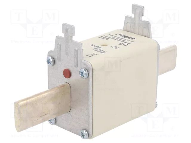 Fuse: fuse; 25A; 500VAC; gG; industrial; NH2 HAGER LNH2025M
