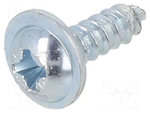 Screw; with flange; 2.9x9.5; Head: button; Pozidriv; PZ1; steel BOSSARD B2.9X9.5/B14072