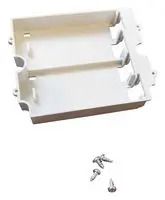 BATTERY COMPARTMENT, 2X9V, ABS, WHITE ACO02-WHITE