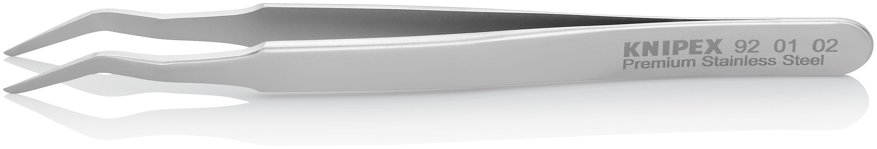 KNIPEX 92 01 02 SMD Precision Tweezers Smooth 120 mm 92 01 02