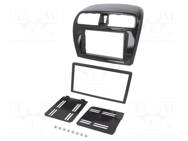 Radio frame; Mitsubishi; 2 DIN; black gloss ACV RAM-40.950