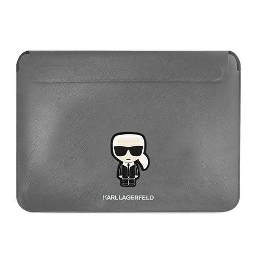 Karl Lagerfeld Saffiano Ikonik Karl case for a 16&quot; laptop - silver, Karl Lagerfeld 3666339040253 3666339040253