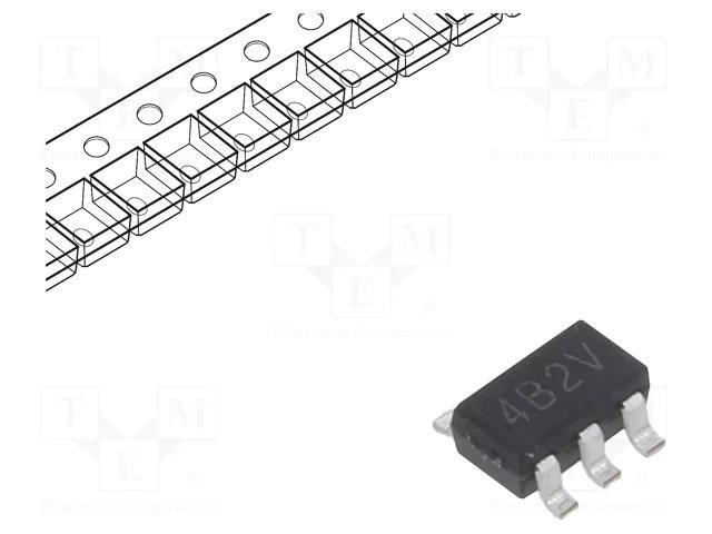 IC: voltage regulator; LDO,linear,fixed; 3.3V; 150mA; SOT25; SMD TOREX XC6204B332MR-G
