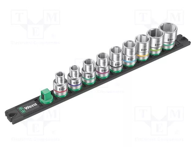 Wrench-set; 6-angles,inch,socket spanner; 1/2"; 37mm; 9pcs. WERA WERA.05005480001