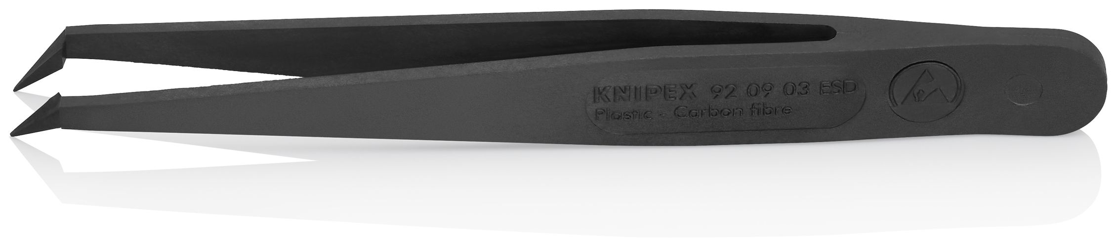 KNIPEX 92 09 03 ESD Plastic Tweezers ESD Smooth 110 mm 92 09 03 ESD