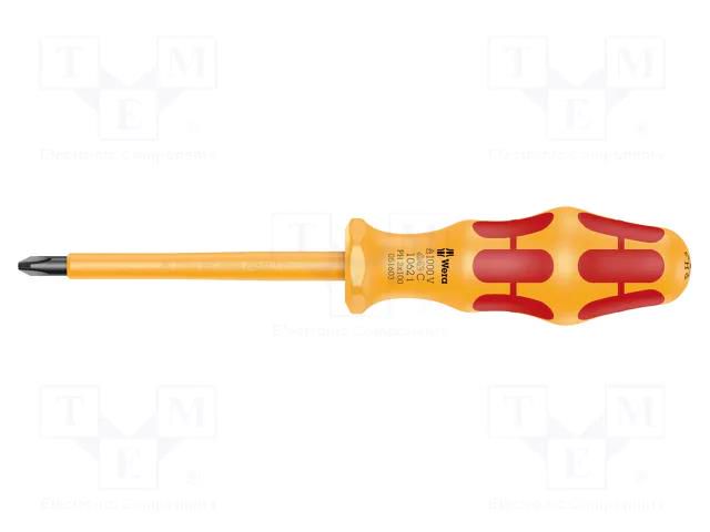 Screwdriver; insulated; Phillips; PH2; Blade length: 100mm WERA WERA.05051603001