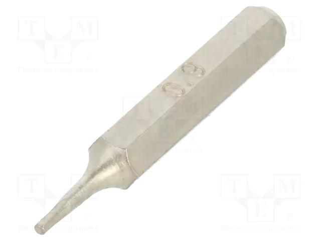 Screwdriver bit; hex key; HEX 0.9mm; Kind: precision BETA BE1256PE/0.9