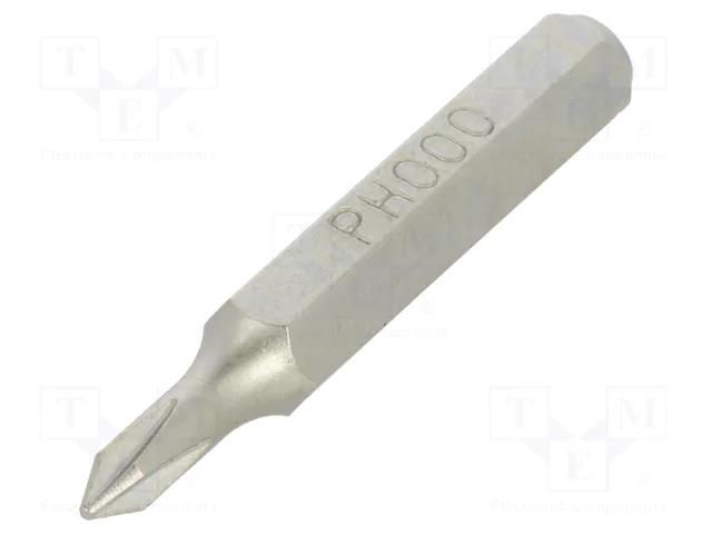 Screwdriver bit; Phillips; PH000; Kind: precision BETA BE1256PH/000