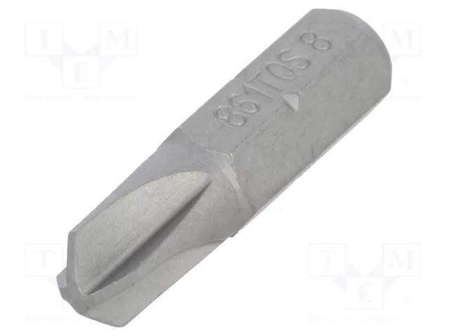 Screwdriver bit; Torq-Set®; TS8; Overall len: 25mm BETA BE861TQS/8
