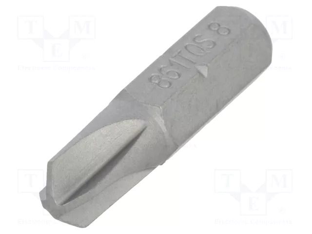 Screwdriver bit; Torq-Set®; TS8; Overall len: 25mm; 1/4" BETA BE861TQS/8